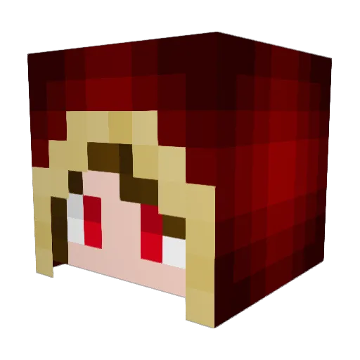 Darnasia Minecraft avatar head, 3D render