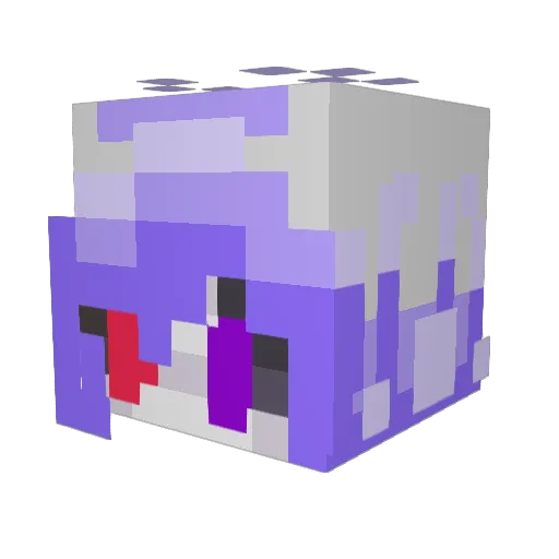 DarnedPen Minecraft avatar head, 3D render