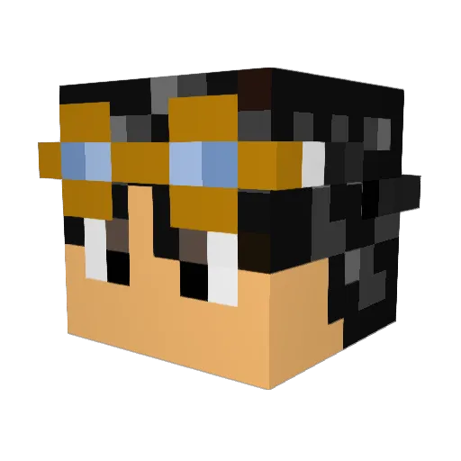 Darnsw0rth Minecraft avatar head, 3D render