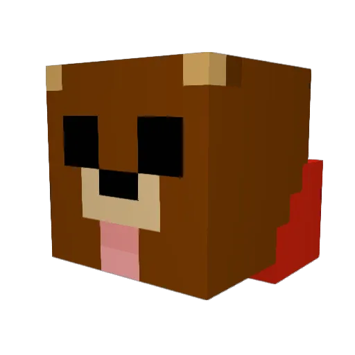 Daro1905 Minecraft avatar head, 3D render