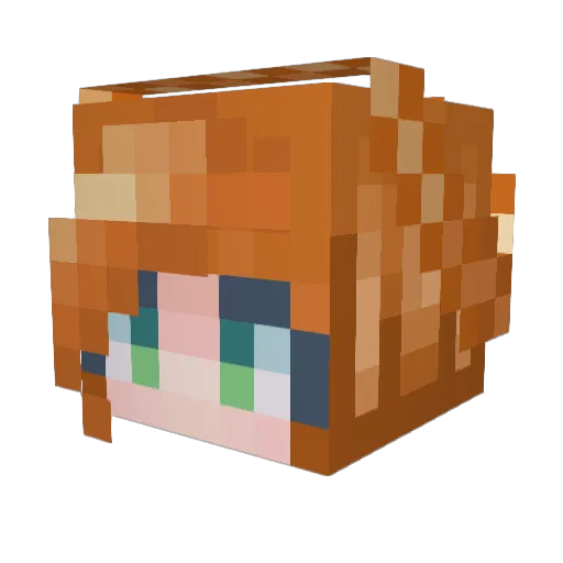 Daronne56 Minecraft avatar head, 3D render