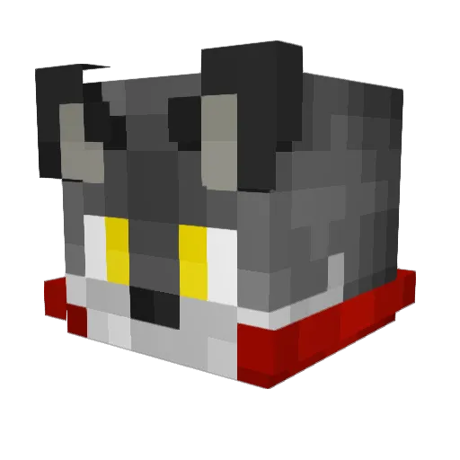 Darot23 Minecraft avatar head, 3D render