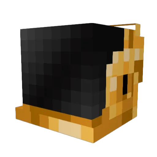 Darpy Minecraft avatar head, 3D render