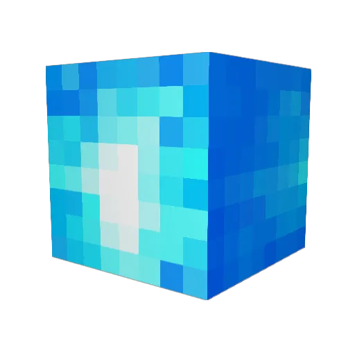 Darqfalls Minecraft avatar head, 3D render