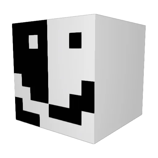DarrJR Minecraft avatar head, 3D render
