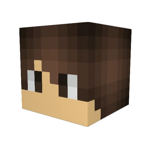 Darrcko Minecraft avatar head, 3D render