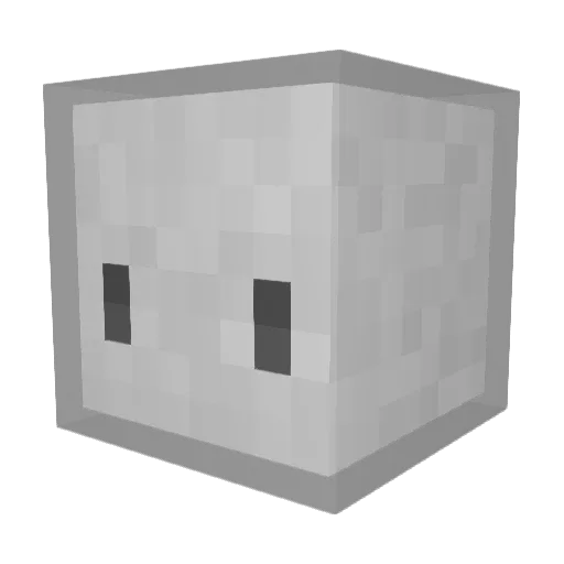 Darreds Minecraft avatar head, 3D render