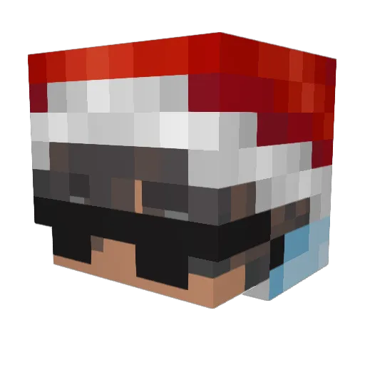 Darrel_xD Minecraft avatar head, 3D render