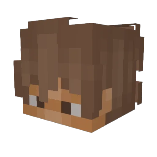 Darren2005 Minecraft avatar head, 3D render