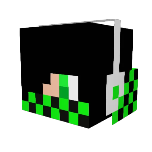 DarrenHanks Minecraft avatar head, 3D render