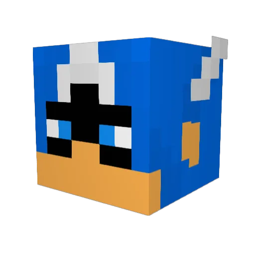 Darrenclark123 Minecraft avatar head, 3D render