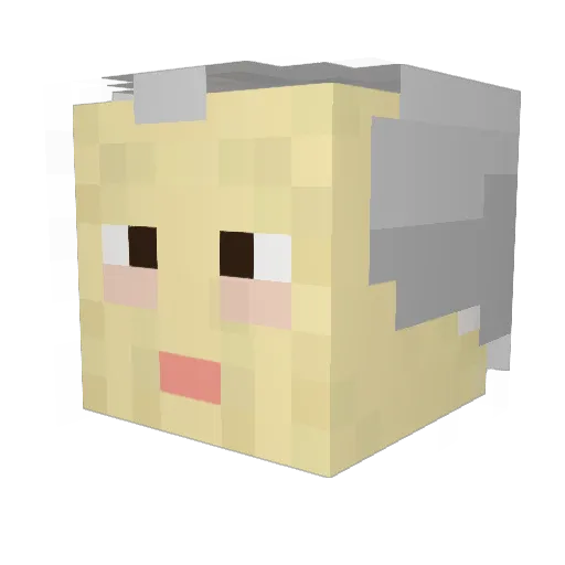 Darrenpomfrett Minecraft avatar head, 3D render
