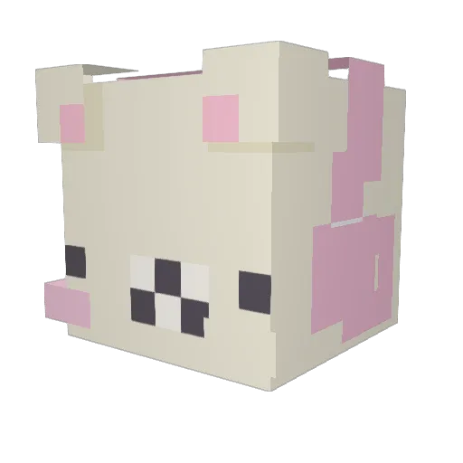 Darrior Minecraft avatar head, 3D render