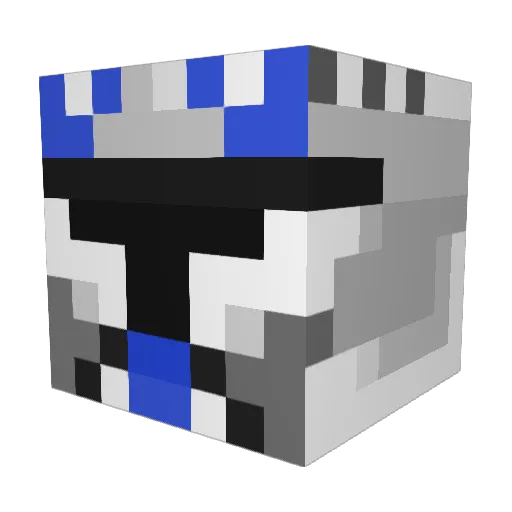 Darrowe Minecraft avatar head, 3D render