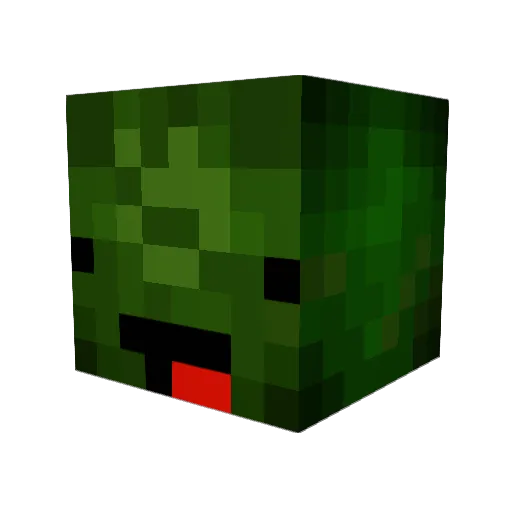Darrthh Minecraft avatar head, 3D render