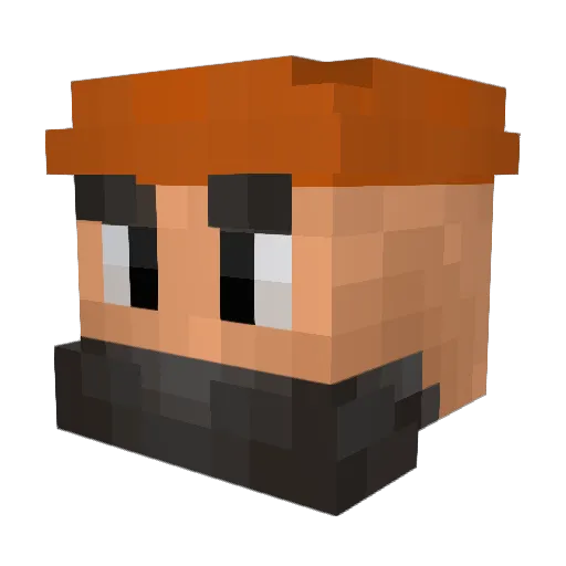 Darrusalem Minecraft avatar head, 3D render