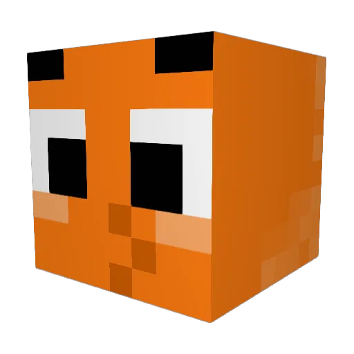 Darrwinn Minecraft avatar head, 3D render