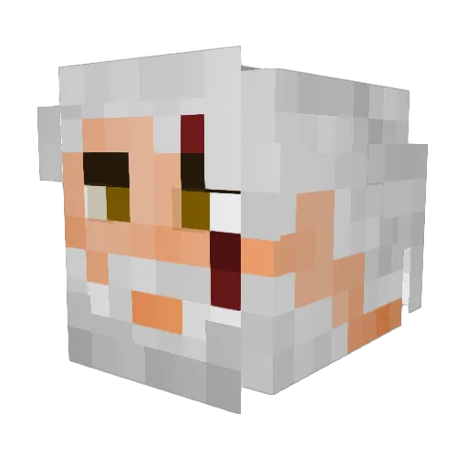 Darryl25rus Minecraft avatar head, 3D render