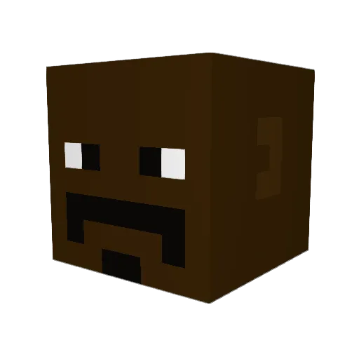 DarsanCain Minecraft avatar head, 3D render