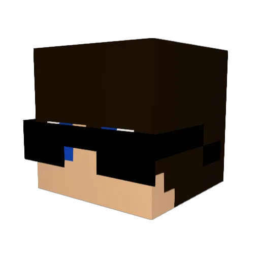 Darsgut21 Minecraft avatar head, 3D render