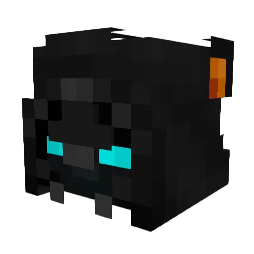 Darsherk Minecraft avatar head, 3D render
