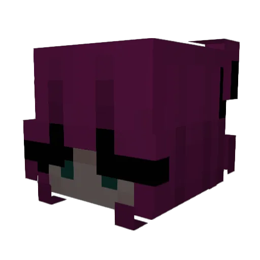DarsiaDark Minecraft avatar head, 3D render
