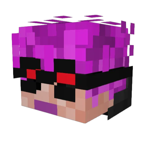 Dart07 Minecraft avatar head, 3D render