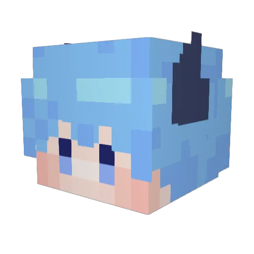 Dart818 Minecraft avatar head, 3D render
