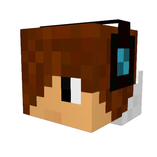 DarteGamerPT Minecraft avatar head, 3D render