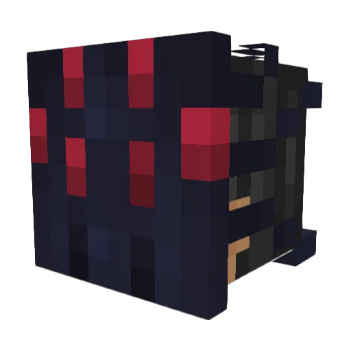 DartedFx Minecraft avatar head, 3D render