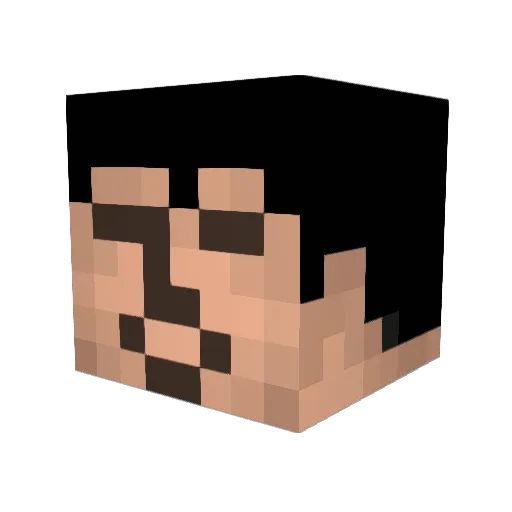 Dartek17 Minecraft avatar head, 3D render
