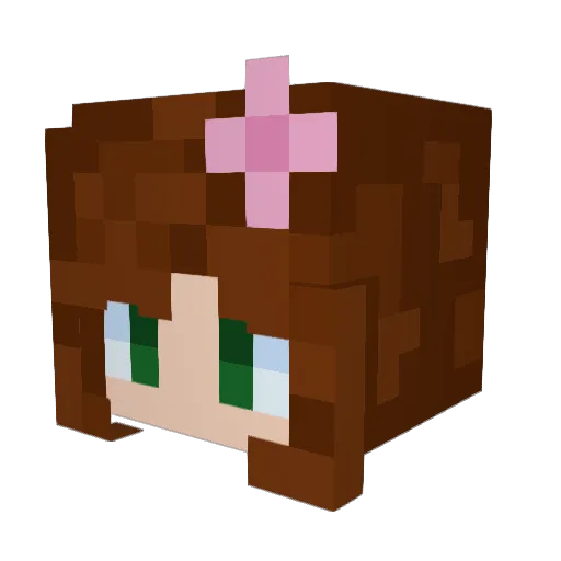 Dartfrogvenom Minecraft avatar head, 3D render