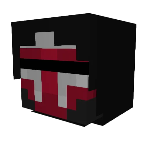DarthBear72 Minecraft avatar head, 3D render