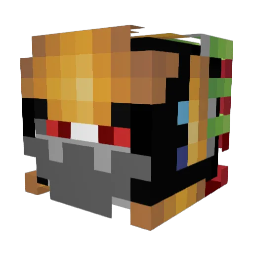 DarthCastle14 Minecraft avatar head, 3D render