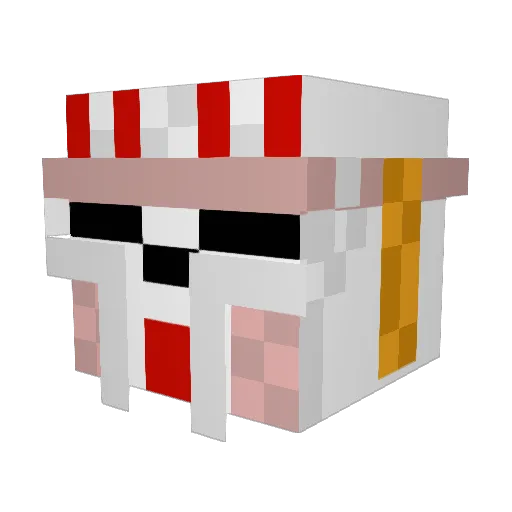 DarthCobay Minecraft avatar head, 3D render