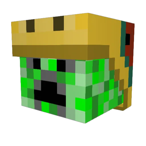 DarthCraft445 Minecraft avatar head, 3D render
