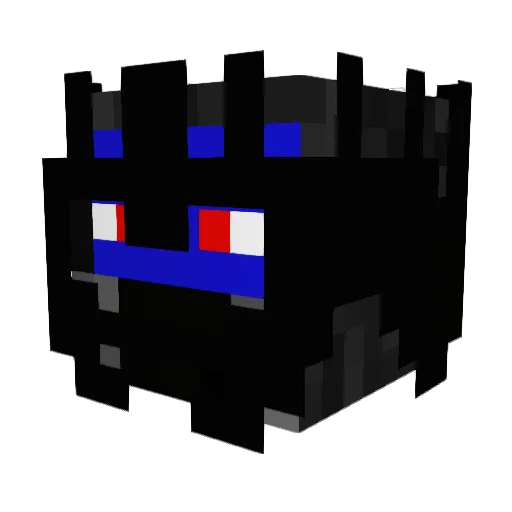 DarthDagger Minecraft avatar head, 3D render