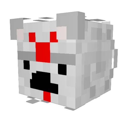 DarthE64 Minecraft avatar head, 3D render