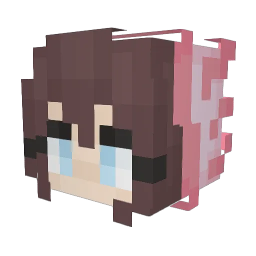 DarthEmperor Minecraft avatar head, 3D render