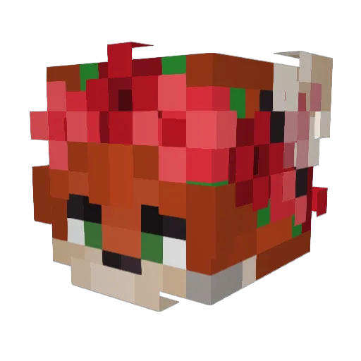 DarthEsme Minecraft avatar head, 3D render
