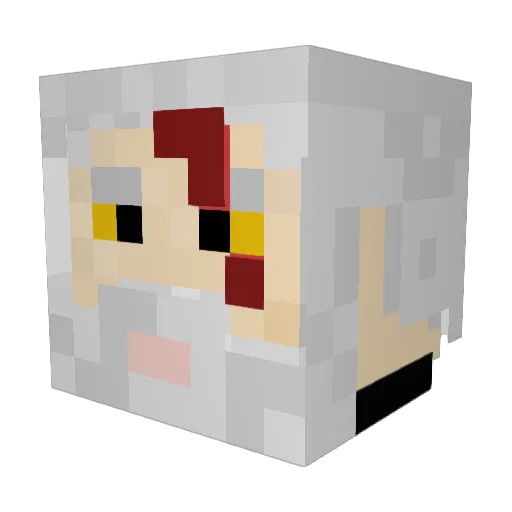 DarthGamer11 Minecraft avatar head, 3D render