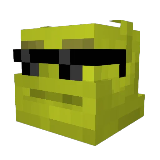 DarthGirls Minecraft avatar head, 3D render