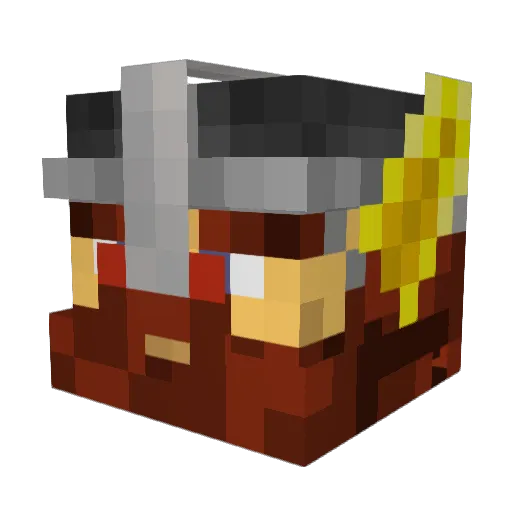 DarthHaui Minecraft avatar head, 3D render