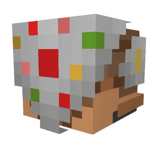 DarthHen13 Minecraft avatar head, 3D render