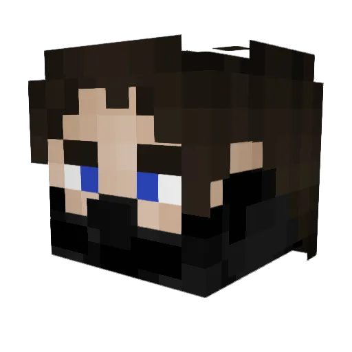 DarthInsidious Minecraft avatar head, 3D render