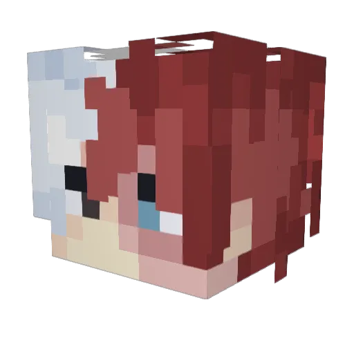 DarthItachi Minecraft avatar head, 3D render