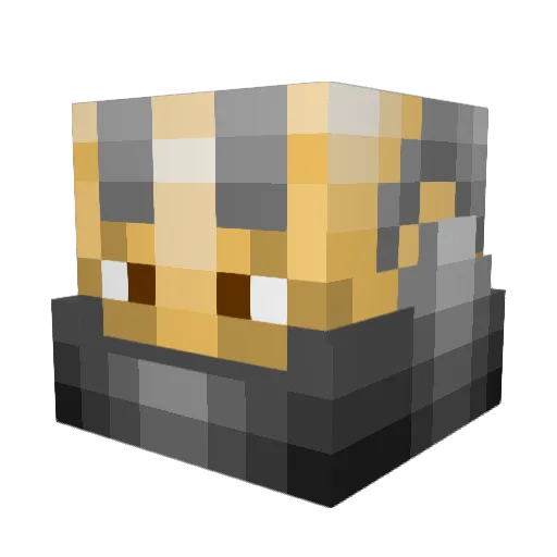 DarthJason Minecraft avatar head, 3D render