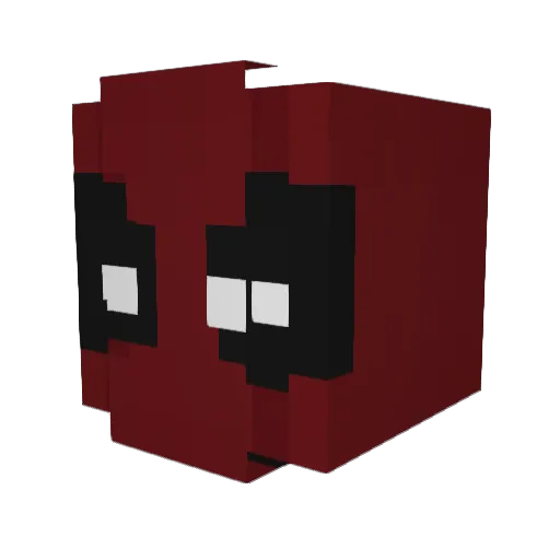 DarthKhaann Minecraft avatar head, 3D render