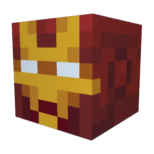 DarthKuririn Minecraft avatar head, 3D render