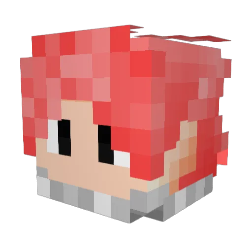 DarthMagma8 Minecraft avatar head, 3D render